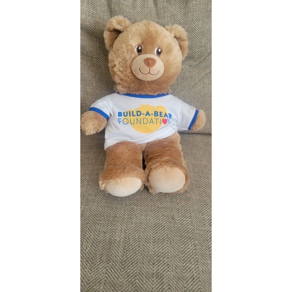 Build A Bear Brownie Cub Plush 16" Stuffed Animal W/ BAB Foundation Shirt